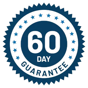 Sixty day money back guarantee seal